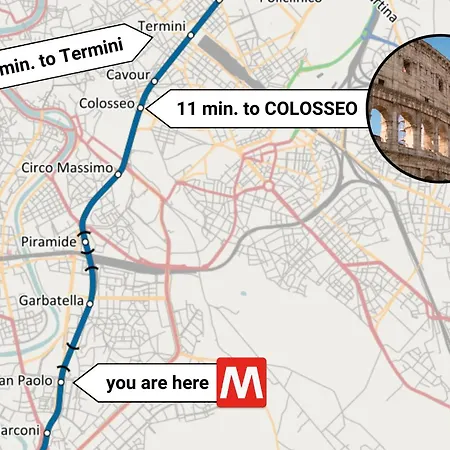 San Paolo Metro Station Maison d'hôtes Rome