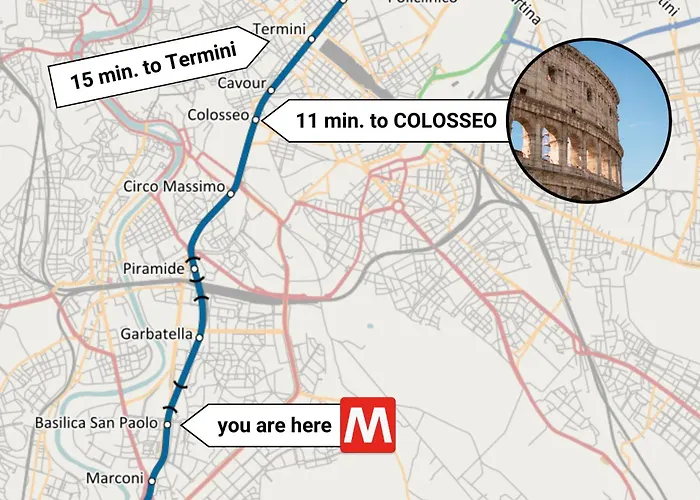 San Paolo Metro Station Gasthof Rom